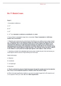 Module Exam BIO 171 complete questions
