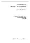 AQA Exampro Maths A-Level topic exponentials and logarithms