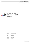 SEO en SEA opdracht 4 en 5 / Cijfer: 9,3