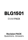 BLG1501 - EXAM PACK (2022) 
