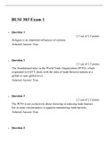 BUSI 303 exam 1(Version 1), Verified and Correct answers, Liberty University