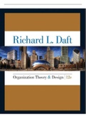 Test Bank for Organization Theory and Design 12th Edition by Richard L&period; Daft&period; Chapters 1-13&lowbar;&lowbar; All Inclusive