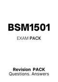 BSM1501 (ExamPACK and QuestionsPACK)