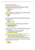 NUTRITION PROCTORED EXAM 70 CORRECT QUESTIONS AND ANSWERS