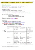 MARK KLIMERK LECTURE 3 CARDIAC>>COMPLETE SOLUTION 2022