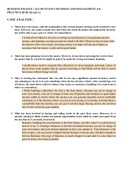 Class Notes and Discussion Activity for Business Finance