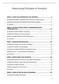 Samenvatting Participatie in Netwerken &lpar;Groepsdynamica &plus; De Brede Basis van het Sociaal werk hfst 9&sol;10&sol;11