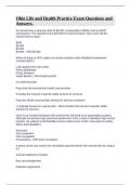 Ohio Life and Health Practice Exam Questions and Answers&period;
