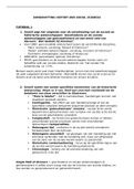 Samenvatting  History And Social Sciences (CH1106)