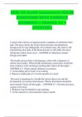 HESI V2 health assessment &lpar;EXAM  QUESTIONS WITH CORRECT  ANSWERS&rpar; &vert;&vert; GRADED A&plus; <  UPDATED> 
