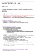 Constitutional Law Full Course Notes