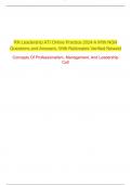 ATI RN Leadership Management Retake Guide Compilation &vert;Best for 2023&sol;24 Revision
