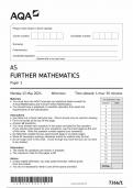 AQA AS FURTHER MATHEMATICS PAPER 1 2024 &lpar;7366&sol;1&rpar;