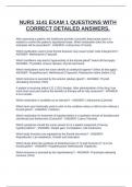 NURS 1141 EXAM 1 QUESTIONS WITH CORRECT DETAILED ANSWERS&period;