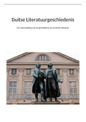 Samenvatting Duitse Literatuurgeschiedenis 