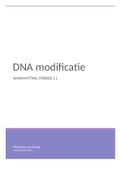 Samenvatting DNA modificatie leerjaar 2