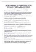 NUR1141 EXAM &num;5 QUESTIONS WITH CORRECT DETAILED ANSWERS
