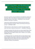 NASM Physique and Bodybuilding  Coach Exam Questions With  Correct Solutions &vert;&vert; Graded A&plus; &vert;&vert;  LATEST UPDATE   