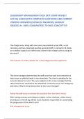 LEADERSHIP MANAGEMENT HESI EXIT EXAM NEWEST  ACTUAL EXAM WITH COMPLETE QUESTIONS AND CORRECT  VERIFIED ANSWERS &lpar;DETAILED ANSWERS&rpar; ALREADY  GRADED A&plus; 100&percnt; GUARANTEED TO PASS CONCEPTS&excl;&excl;&excl; 
