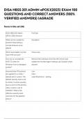 DISA HBSS 201 ADMIN ePO5&period;1&lpar;2023&rpar; EXAM 100 QUESTIONS AND CORRECT ANSWERS &lpar;100&percnt; VERIFIED ANSWERS&rpar; &vert;AGRADE
