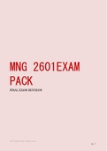 MNG 2601EXAM PACK FINAL EXAM REVISION