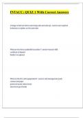INTACC&colon; QUIZ 1 With Correct Answers 2024&sol;2025