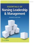 ESSENTIALS OF Nursing Leadership & Management SEVENTH EDITION