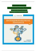 SOLUTION MANUAL - Leach&sol;Melicher&comma; Entrepreneurial Finance 7th Edition&comma; All Chapters 1 - 16&comma; Complete Latest Version With CAPSTONE CASES