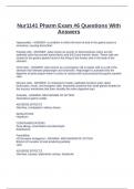 Nur1141 Pharm Exam &num;6 Questions With Answers