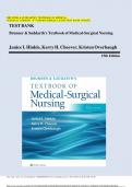 Test Bank - Brunner & Suddarth's Textbook of Medical-Surgical Nursing 15th Edition by Janice L Hinkle&comma; Kerry H&period; Cheever & Kristen Overbaugh - Complete&comma; Elaborated and Latest Test bank&period; ALL Chapters &lpar;1-68&rpar; Included and Updated for 2023