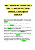 NRTC NAVEDTRA 14233A ASN 4 Exam &vert; Questions and Correct Answers &vert; Latest Update 2024&sol;2025