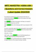 NRTC NAVEDTRA PACKAGE DEAL&colon;&colon;&colon;&colon; QUESTIONS AND CORRECT ANSWERS &vert; LATEST UPDATE 2024&sol;2025