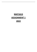 MAT1613 ASSIGNMENT 1 2022