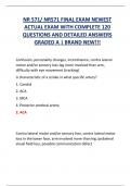 NR 571&sol; NR571 FINAL EXAM NEWEST  ACTUAL EXAM WITH COMPLETE 120  QUESTIONS AND DETAILED ANSWERS  GRADED A &vert; BRAND NEW&excl;&excl;&excl;
