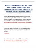 NUR 615 EXAM 4 NEWEST ACTUAL EXAM&sol;  NUR615 EXAM 4 &lpar;MARYVILLE&rpar; WITH  COMPLETE 100 QUESTIONS AND DETAILED  ANSWERS GRADED A &vert; BRAND NEW&excl;&excl;&excl; 
