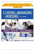 Leading And Managing In Nursing&comma; 8th Edition By Patricia S&period; Yoder-Wise&comma; Susan Sportsman Chapter 1-25 Complete Guide 
