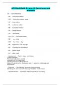 ATI Med Math Exam&sol;45 Questions and answers