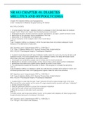 NR 443 CHAPTER 48&colon; DIABETES  MELLITUS AND HYPOGLYCEMIA