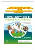 COMMUNITY&sol;PUBLIC HEALTH NURSING&colon; PROMOTING THE HEALTH OF POPULATIONS 8TH EDITION BY MARY A&period; NIES PHD RN FAAN FAAHB &lpar;AUTHOR&rpar; LATEST UPDATE&period;
