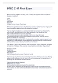 BTEC 3317 Final Exam Latest 2022 Graded A&plus;