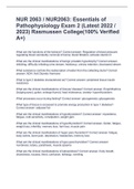 NUR 2063 / NUR2063: Essentials of Pathophysiology Exam 2 (Latest 2022 / 2023) Rasmussen College(100% Verified A+)