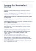 Prophecy- Core Mandatory Part II &lpar;Nursing&rpar; 2022