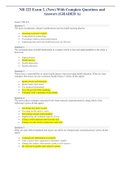 NR 222 Exam 2&comma; &lpar;New&rpar; With Complete Questions and Answers &lpar;GRADED A&rpar;