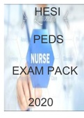 Hesi peds exam pack 2020