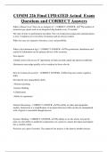 COMM 226  Bundled Exam Questions and CORRECT Answers