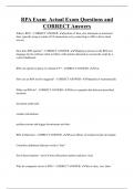 RPA Exam Actual Exam Questions and  CORRECT Answers