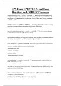 RPA Bundled Exam Questions and CORRECT Answers