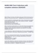 NURB 3050 Test 2 Infections with complete solutions 2024&lowbar;2025&period;