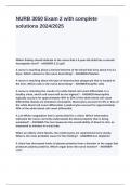 NURB 3050 Exam 2 with complete solutions 2024&lowbar;2025&period;