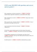 CFEI exam 2024&sol;2025 with questions and correct  answers grade A 